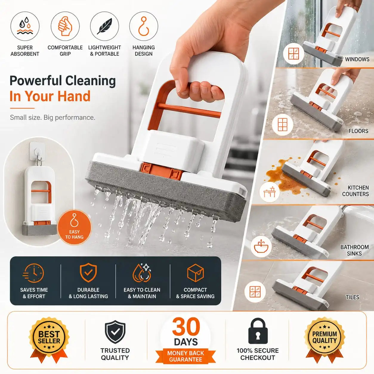 Mini Foldable Mop for Kitchen