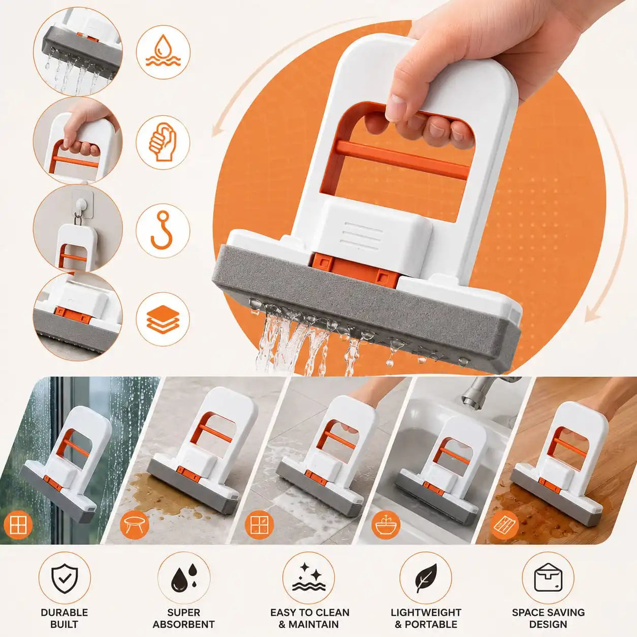Mini Foldable Mop for Kitchen